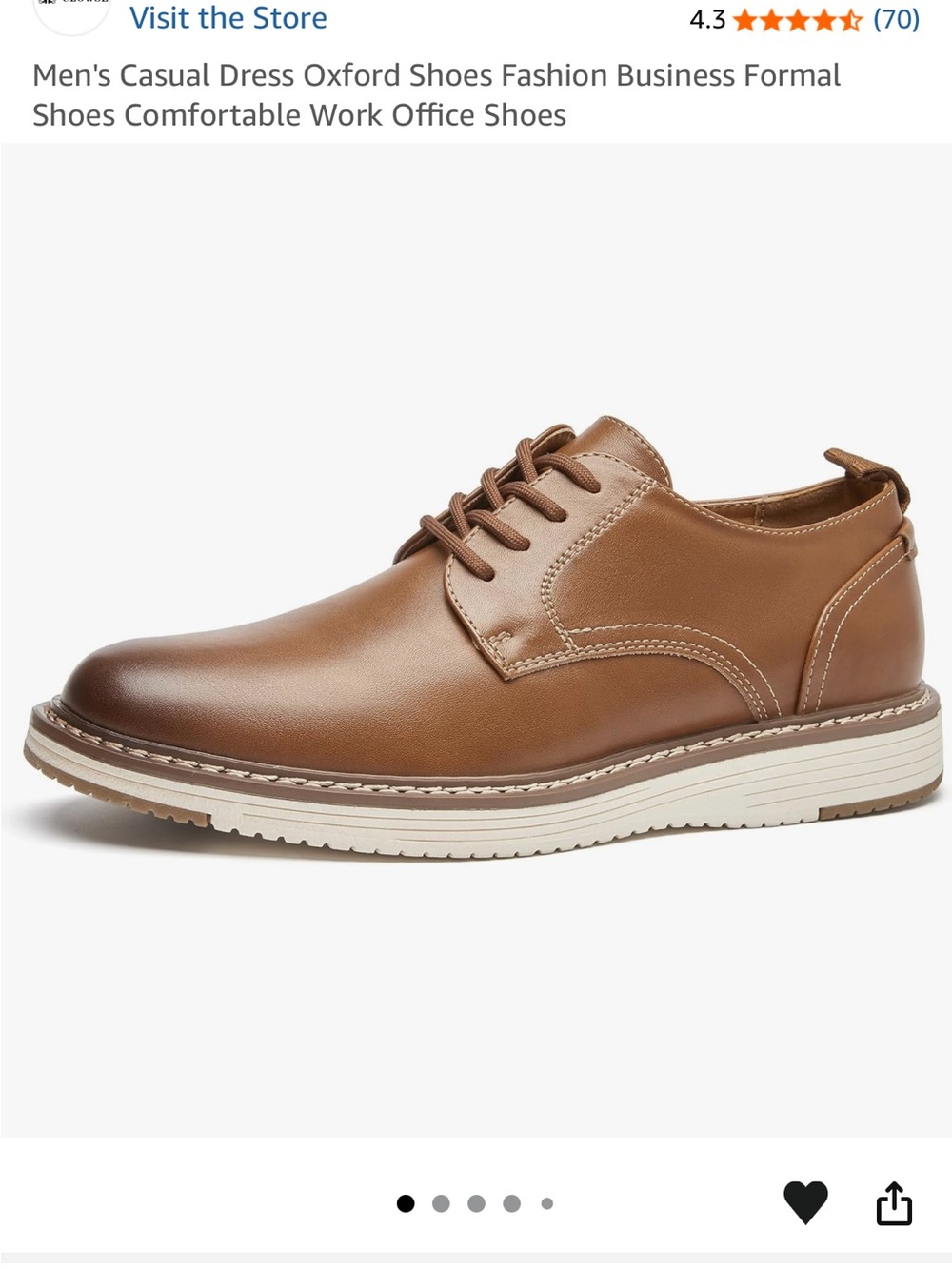 Clowse oxford shoes for boys men’s size 8